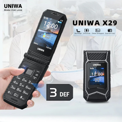 Uniwa x29 unlocked rugged - uniwa, flip